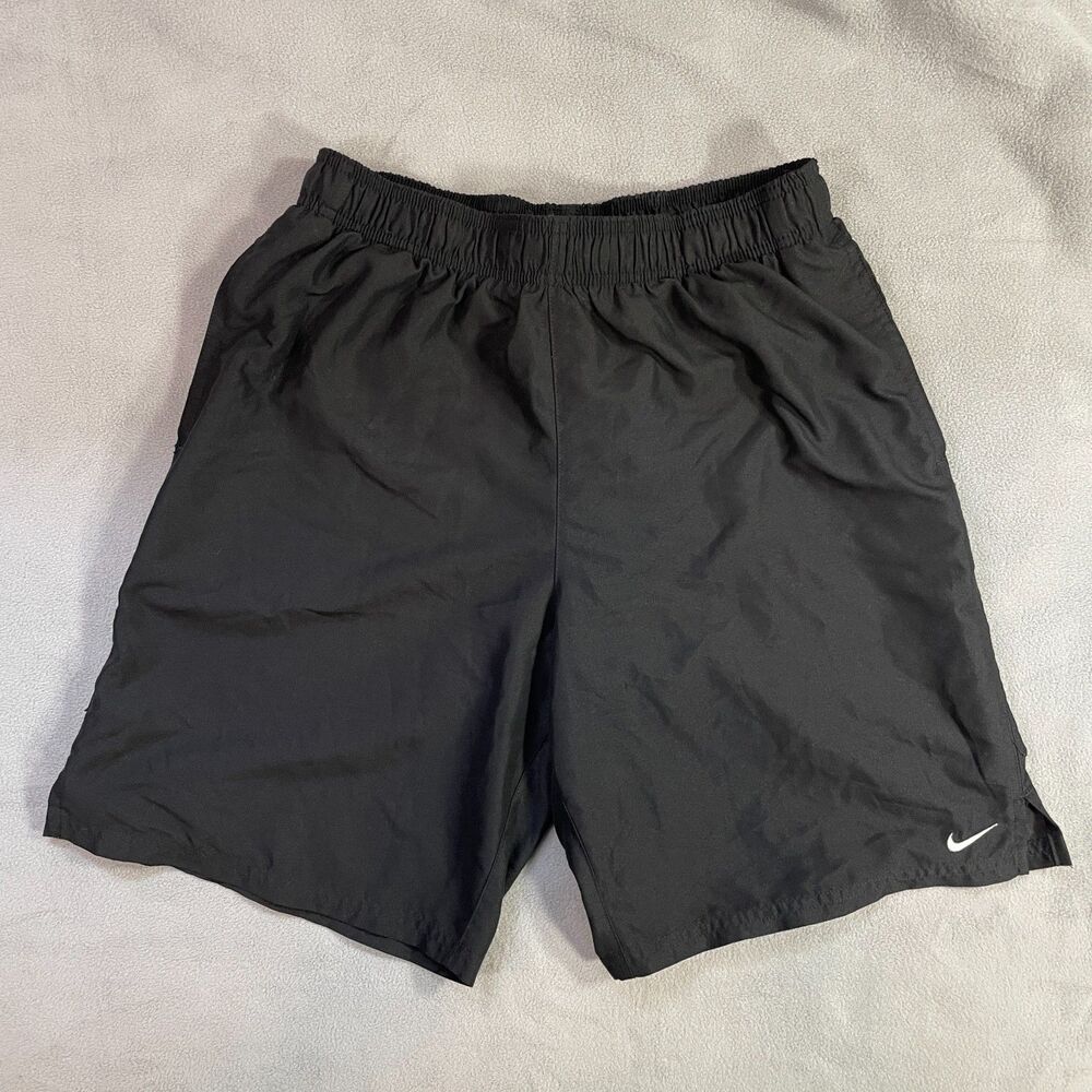 Nike Shorts Mens Size Medium Black Performance Athletic Preowned
